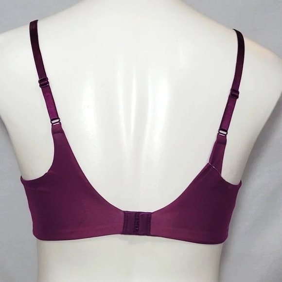 36B Maidenform 7321 Sensual Shapes Demi UW Bra Burgundy NWT - Picture 4 of 5
